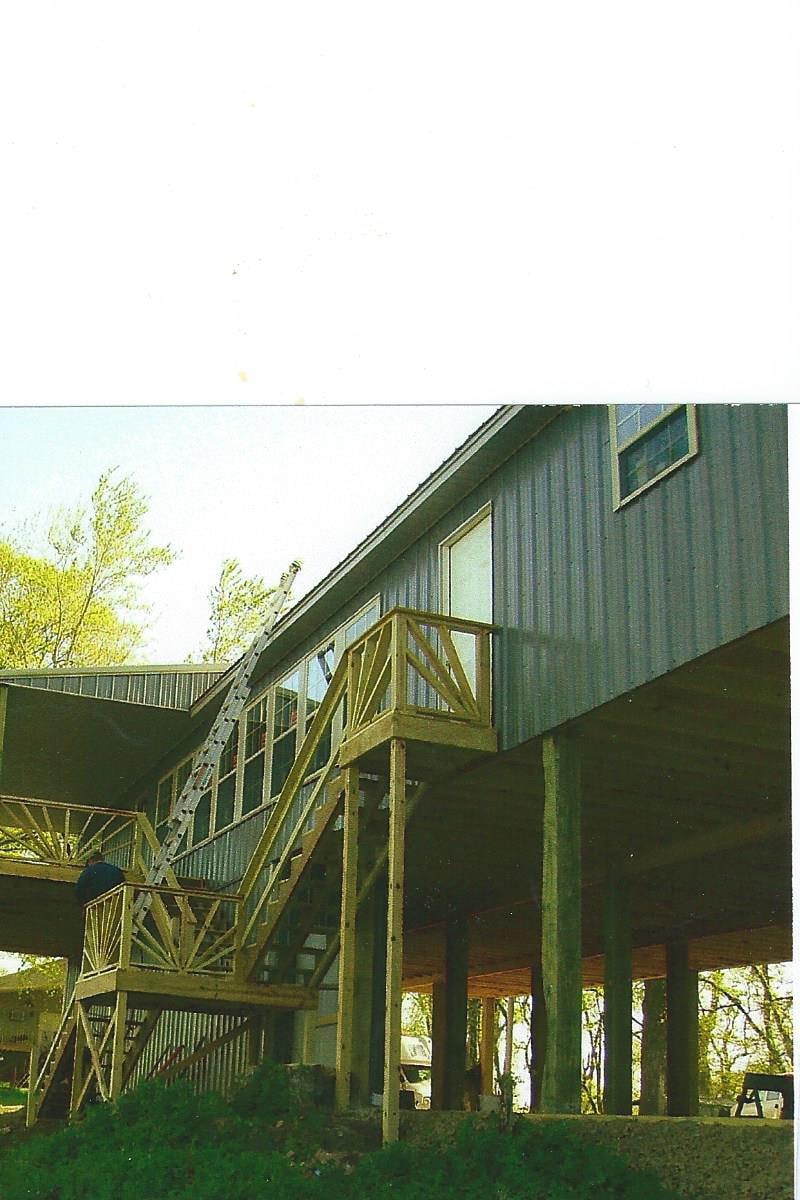 Quality Barns & More river house build