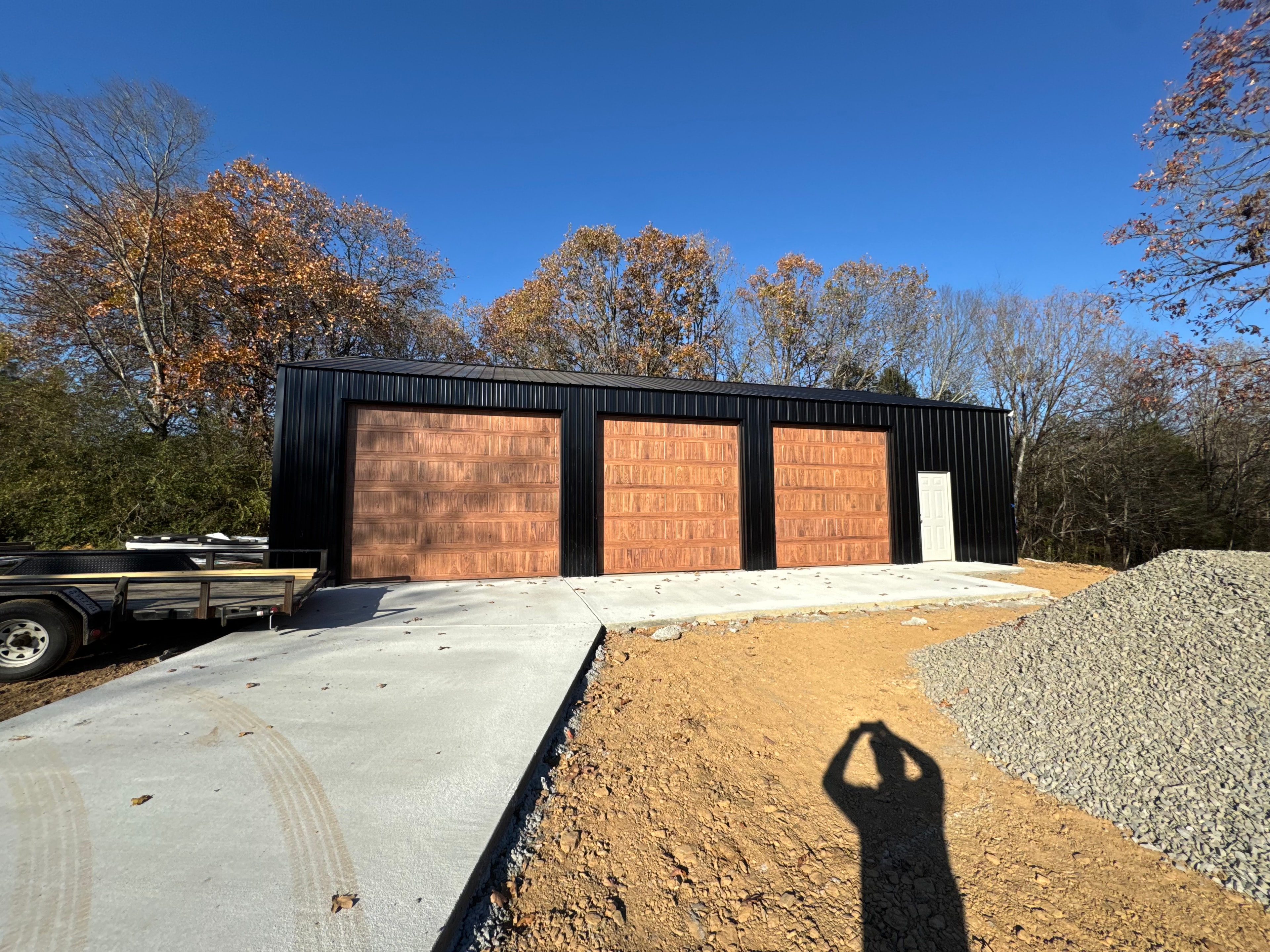 Quality Barns & More pole barn under construction